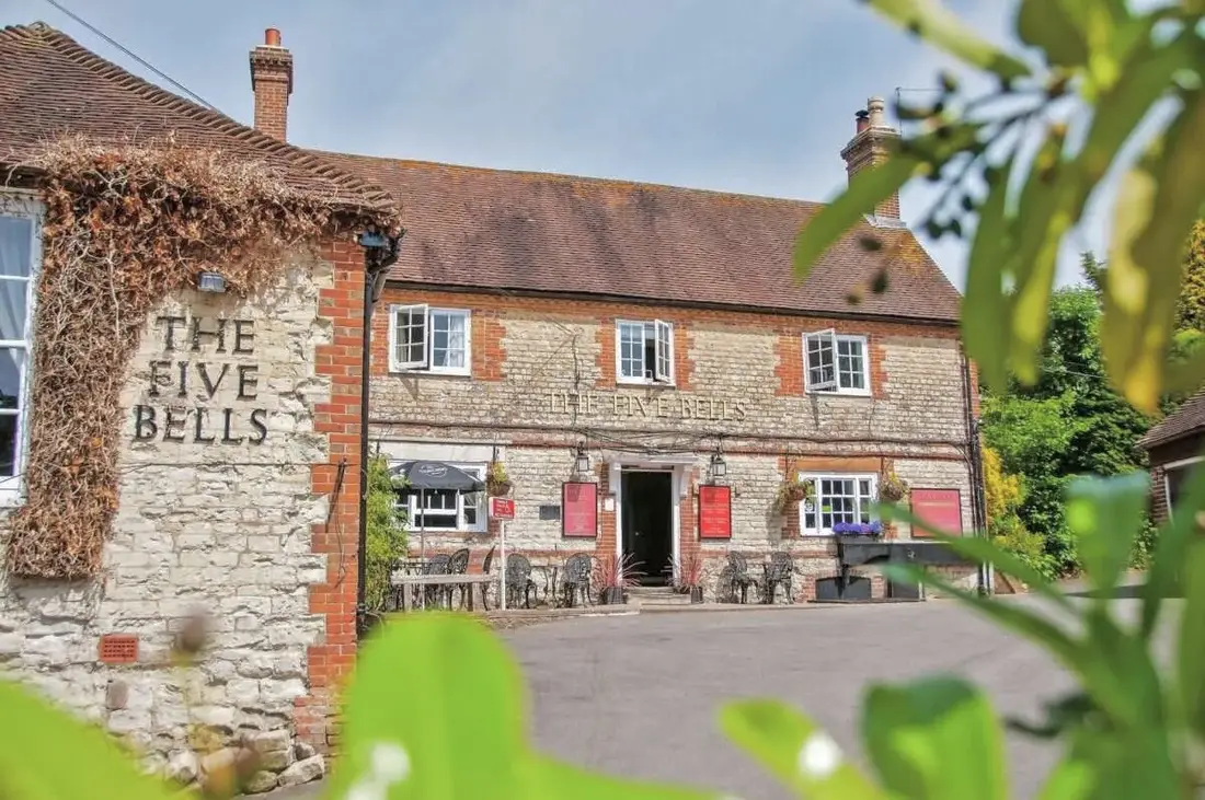 The Five Bells pub in Buriton, at the foot of the South Downs